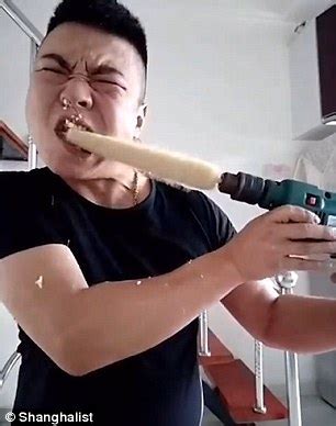 Chinese Woman Eating Corn With A Drill Releases Video Of Herself