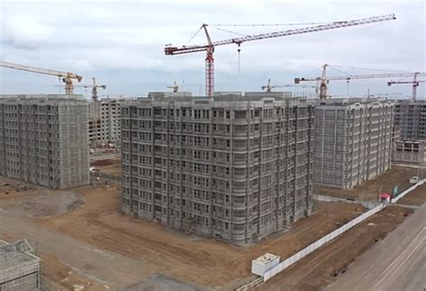 Turkmen President Inspects Progress At Ahal Citys Construction Photo