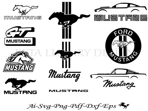 Mustang Svg Bundle Mustang Car Logo Svg Ford Mustang Svg Etsy