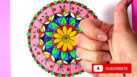 Cómo Dibujar Una Mandala Simetría Radial Video 13 Youtube