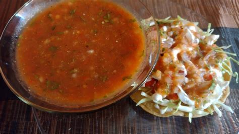 Salsa Botanera casera para tostadas de Cueritos Duros Totopos y frituras Deliciosa Fácil y