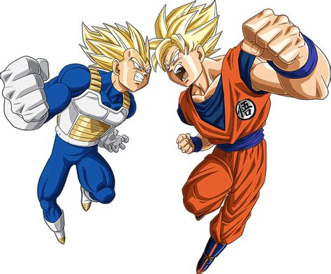 Wasn't possible in my opinion. Goku SSJ vs Vegeta SSJ render Bucchigiri Match by Maxiuchiha22 on DeviantArt