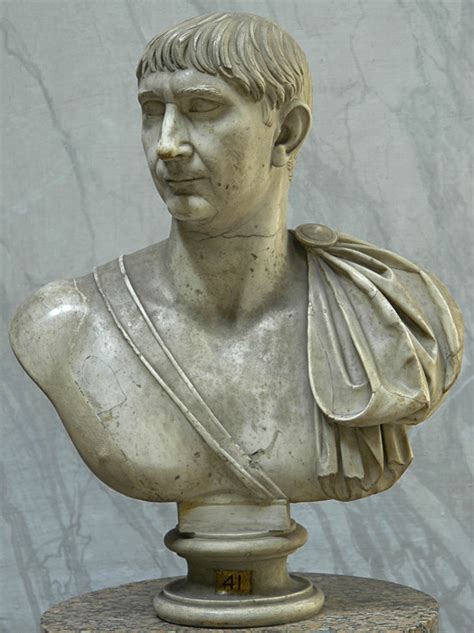Bust Of Emperor Trajan Rome Vatican Museums Chiaramonti Museum New
