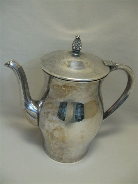 Wm Rogers Silver Co Silver Plate Tea Pot Paul Revere