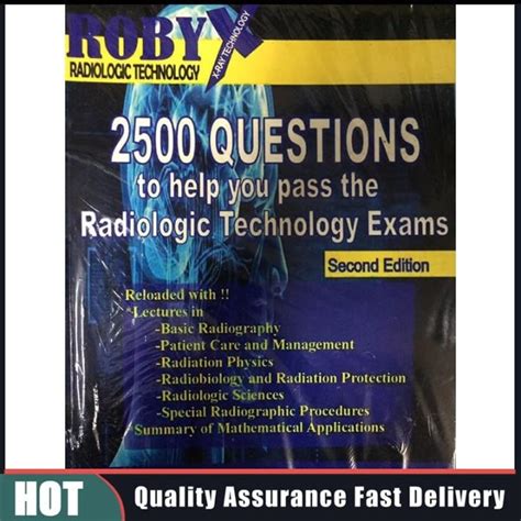 book roby x 2500 questions and answer in radiology technology lazada ph