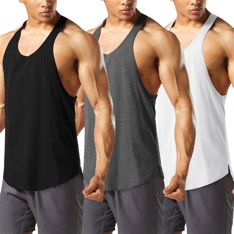 Coofandy Mens Pack Workout Tank Top Muscle Gym Sleeveless Shirts
