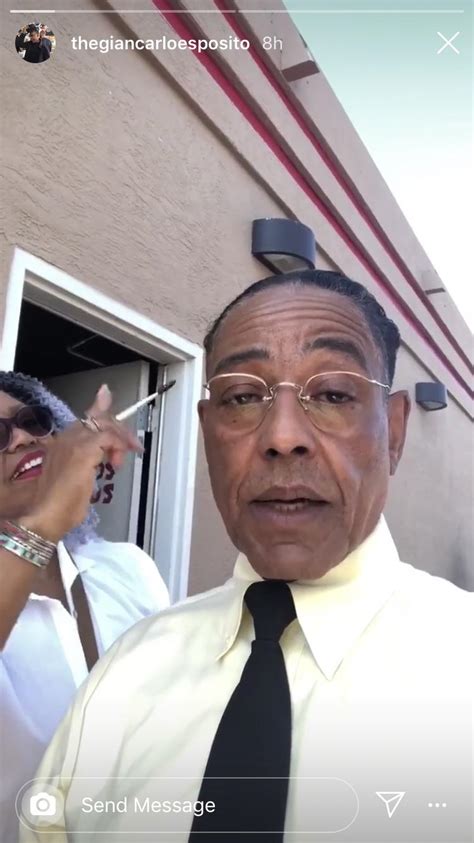 Giancarlo Esposito Gustavo Fring In Costume And On Set For The Filming