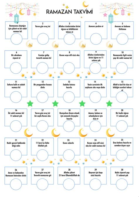 Ramazan takvimi Ramazan Dinî eğitim Davranış pano