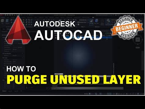 Autocad How To Purge Unused Layer Tutorial Youtube