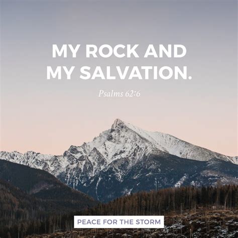My Rock And My Salvation Peace For The Storm