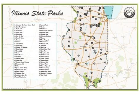 Illinois State Parks Map