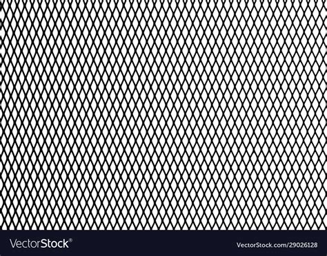 Silhouette Steel Chain Link Fence Pattern Vector Image
