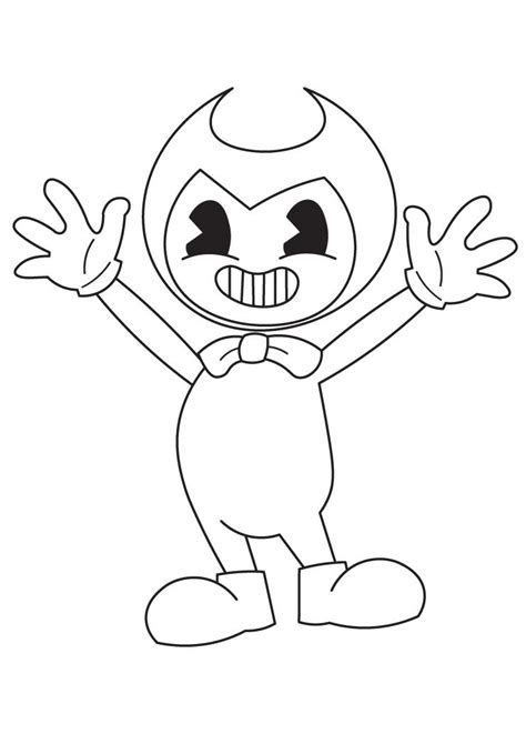 Free Printable Bendy Coloring Pages Pdf Coloringfolder The Best