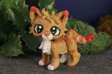 Rosetail Warrior Cats Lps Clay Custom Figure 1890229799