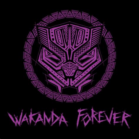 Wakanda Forever Marvel Official Full Sleeves T Shirt Black Panther