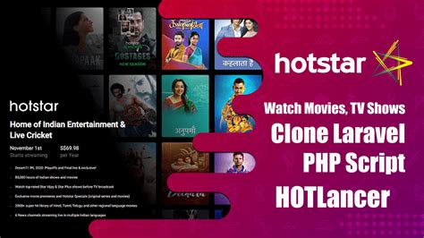 Disney Hotstar Watch Tv Shows Movies Live Cricket Clone Laravel Php Script Vlatest