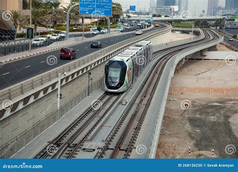 Dubai Metro Railway In Dubai Editorial Image Image Of Station