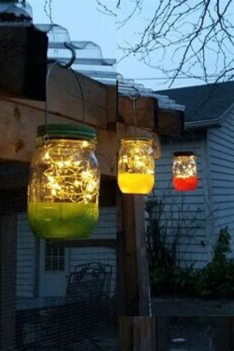Who Doesn T Love Mason Jar Decor Projects Check Out This Lighting Idea For Front Yards Or Back