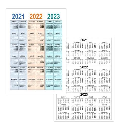 Calendario 2021 2022 2023 2024 A Partire Da Domenica Vettore Vrogue