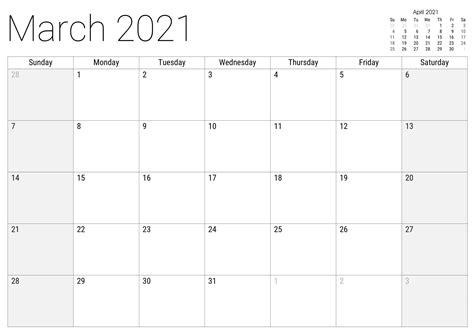Download the floral version and the minimalist version from the links below Free Printable March 2021 Calendar Editable Template - Set ...