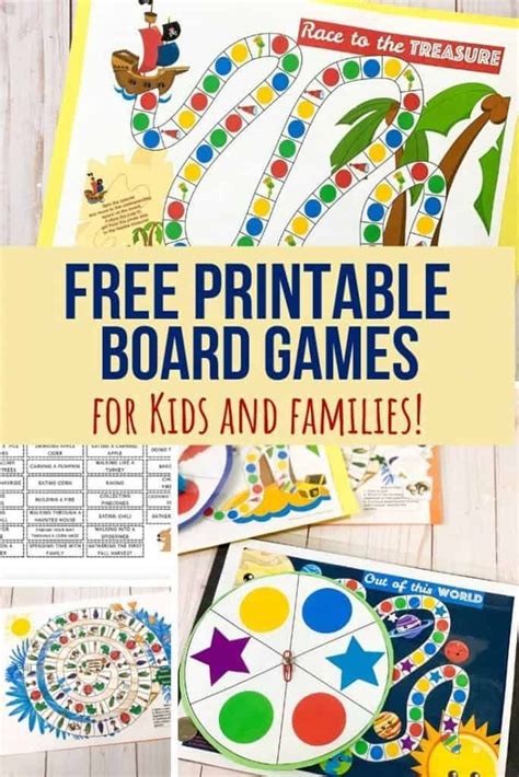 Free Printable Board Games For Kids Artofit