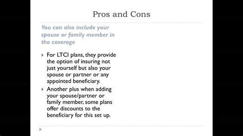 Buying Long Term Care Insurance Pros And Cons Youtube