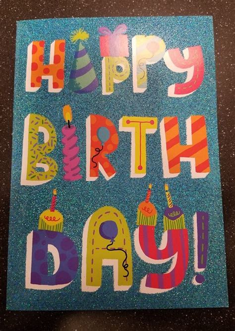 Birthday Glitter Birthday Card Raff And Friends