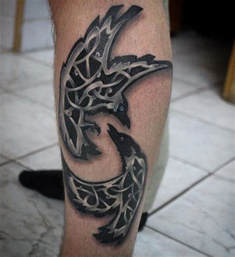 100 Raven Tattoo Designs For Men Scavenge Sooty Bird Ink