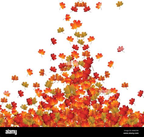 Fall Leaves Background Stock Vector Image And Art Alamy