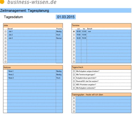 Plane deine aufgaben und todo´s ein. Zeitmanagement - Management-Handbuch - business-wissen.de