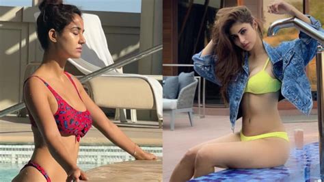 Hot Wet Bikini Mouni Roy Vs Disha Patani Who Is B Town S Attractive Bikini Babe Vote Now