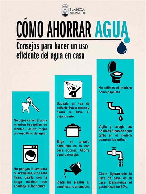 Consejos Para Ahorrar Agua Ayuntamiento De Blanca
