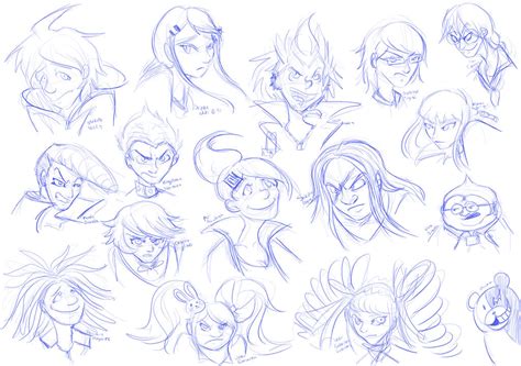 Dangan Ronpa Sketches By Speedvore On Deviantart