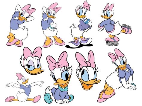 Daisy Duck Svg Cut Files Daisy Duck Vector Clipart Disney Svg