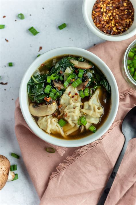 Easy Wonton Soup With Frozen Wontons Bits And Bites