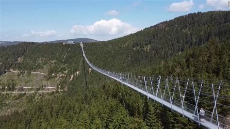 Watch Sky Bridge 721 Worlds Longest Suspension Footbridge Opens In