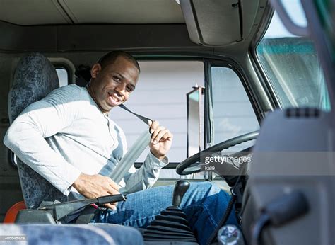 African American Man Driving Truck High Res Stock Photo Getty Images