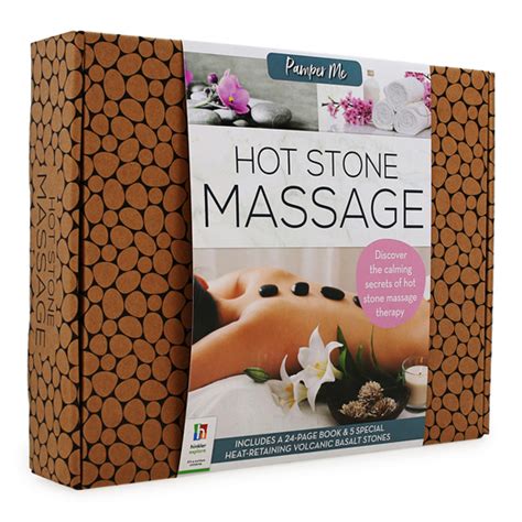hot stone massage kit with book and volcanic basalt stones five below let go and have fun