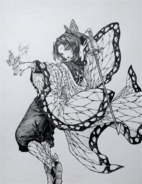 Como Desenhar Shinobu De Kimetsu No Yaiba Arte Com Personagens