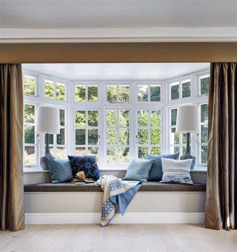5 Curtain Ideas For Bay Windows Window Seat Design Bay Window Living