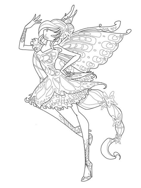 Winx club coloring book coloring pages are a fun way for kids of all ages to develop creativity, focus, motor skills and color recognition. Winx Butterflix coloring pages to download and print for free