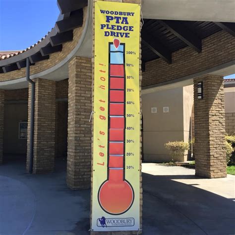 Pta Fundraiser Thermometer Move A Thon Fun Run Jog Pta