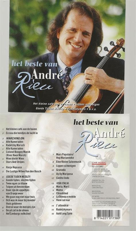 Beste Van Andre Rieu Cd Album André Rieu Cd Album Muziek