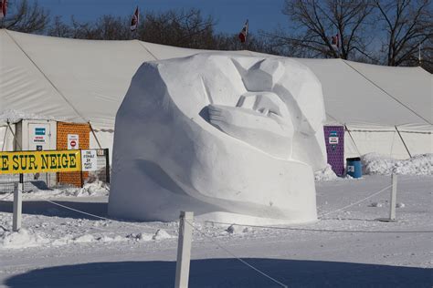 Snow Sculptures Festival Du Voyageur