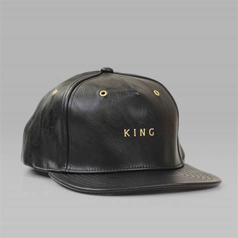 King Apparel Luxe Snapback Cap Black King Apparel Caps