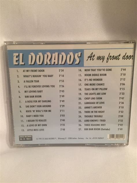 el dorados at my front door cd rare very good 4017739904116 ebay