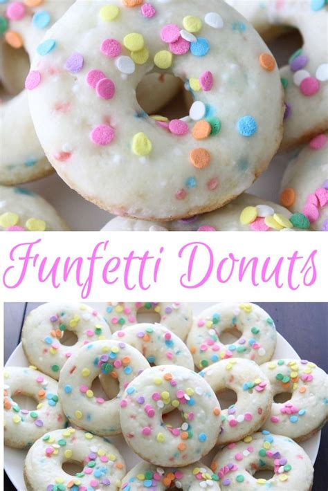 Funfetti Baked Donuts These Cake Mix Donuts Are Easy To Make And Will