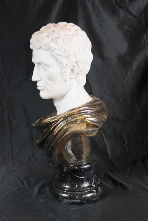 Marble Bust Roman Emperor Julius Caesar