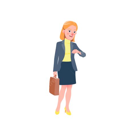 Business Woman Isolated Vector Hd Png Images Vector Illustration