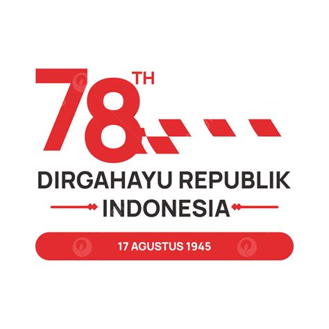 Official Logo Of Hut Ri Th Happy Republic Indonesia Modern